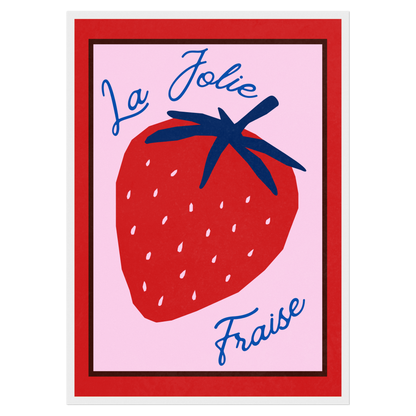 La Jolie Fraise Memoria Club Poster Vintage