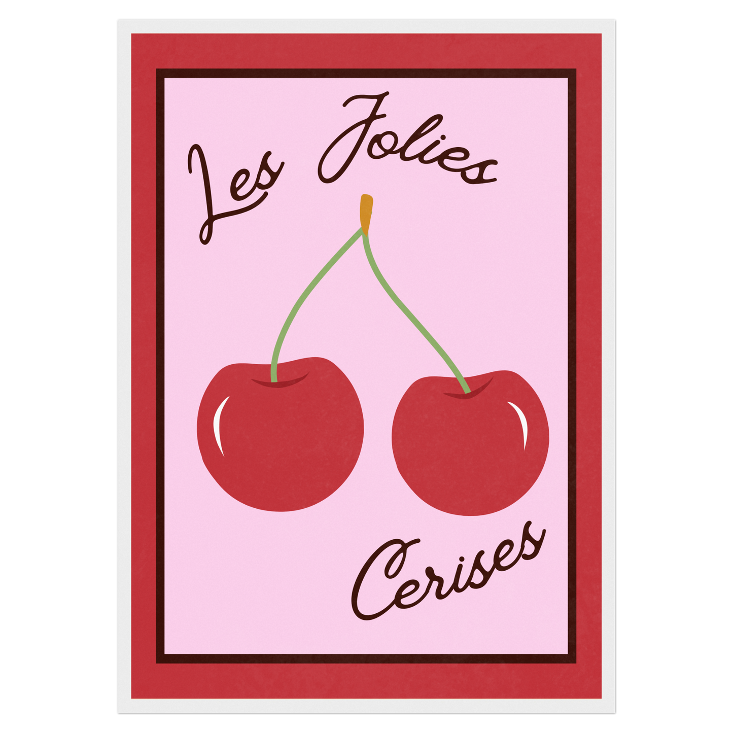 Les Jolies Cerises Memoria Club Poster Vintage