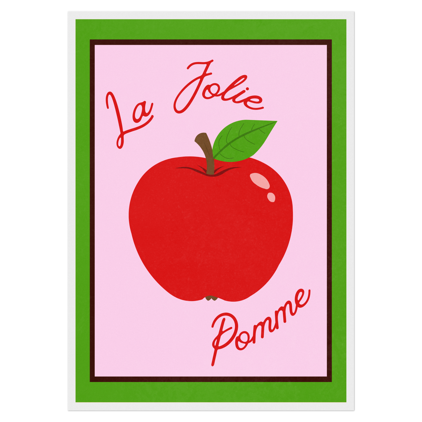 La Jolie Pomme Memoria Club Poster Vintage