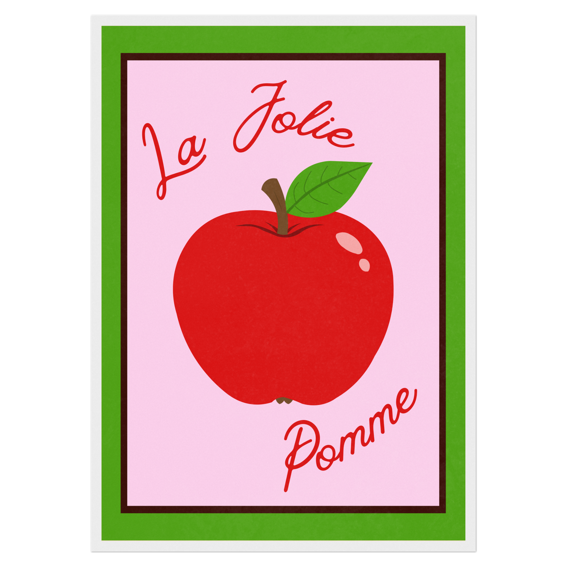 La Jolie Pomme Memoria Club Poster Vintage
