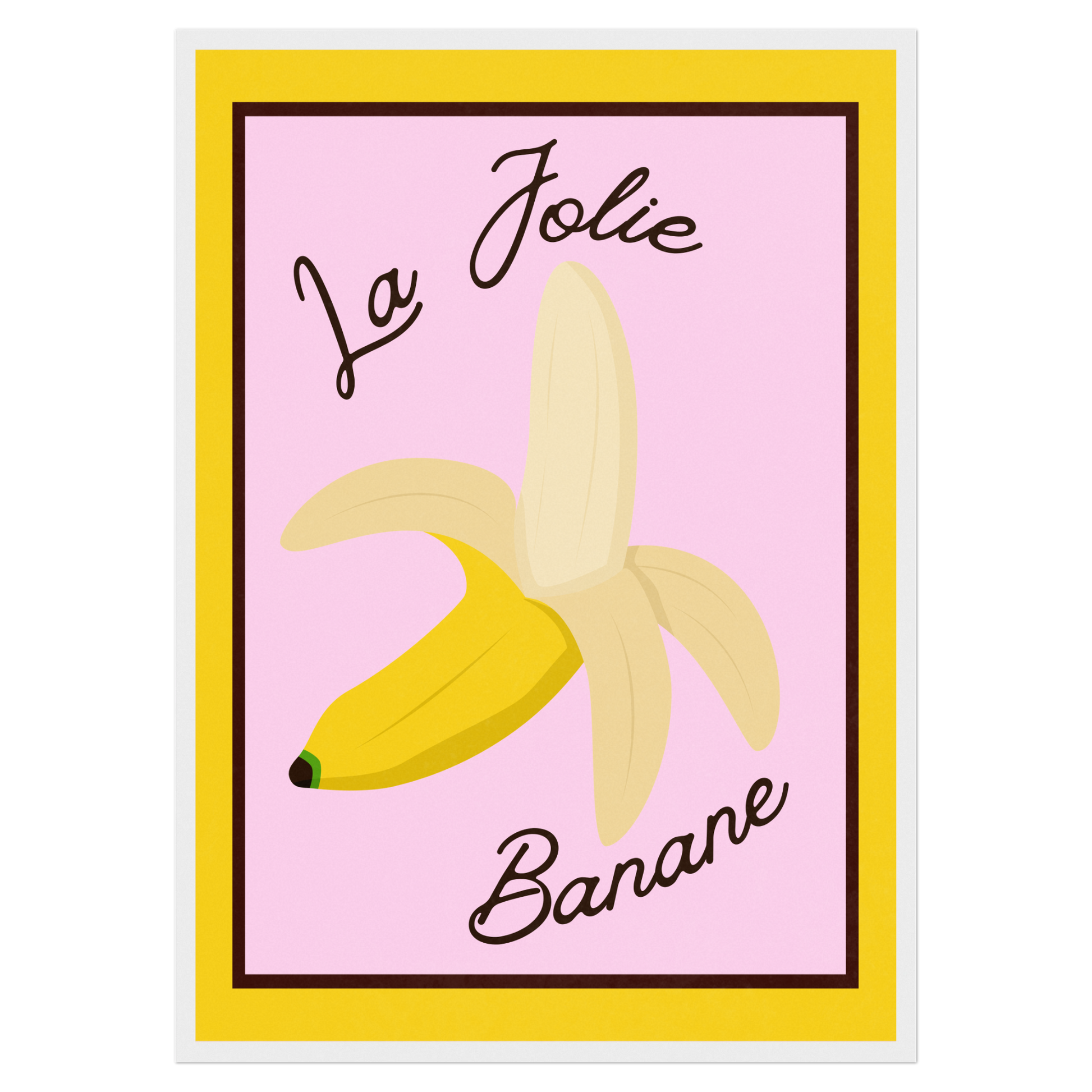 La Jolie Banane Memoria Club Poster Vintage