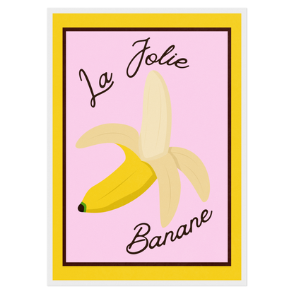 La Jolie Banane Memoria Club Poster Vintage