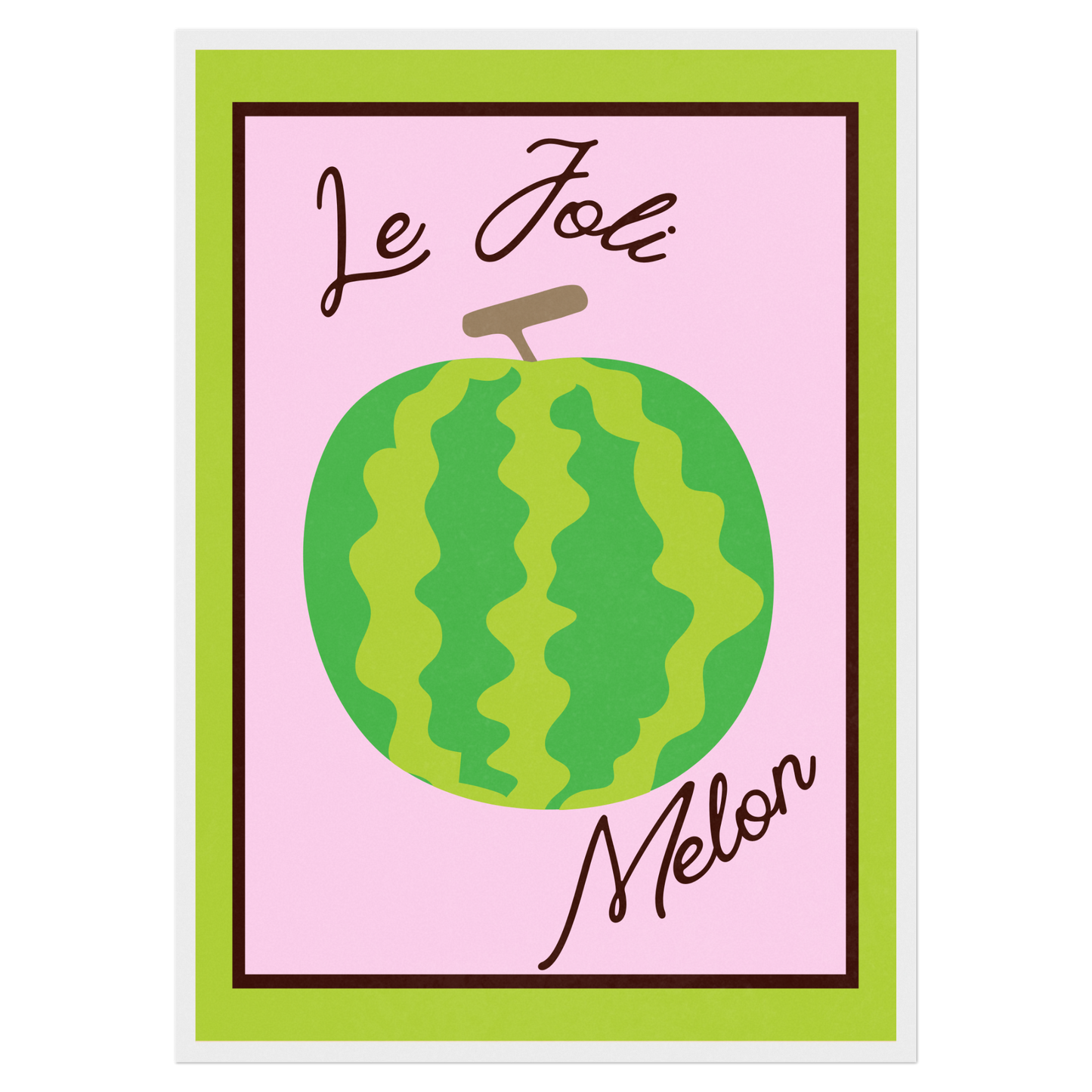 Le Joli Melon Memoria Club Poster Vintage