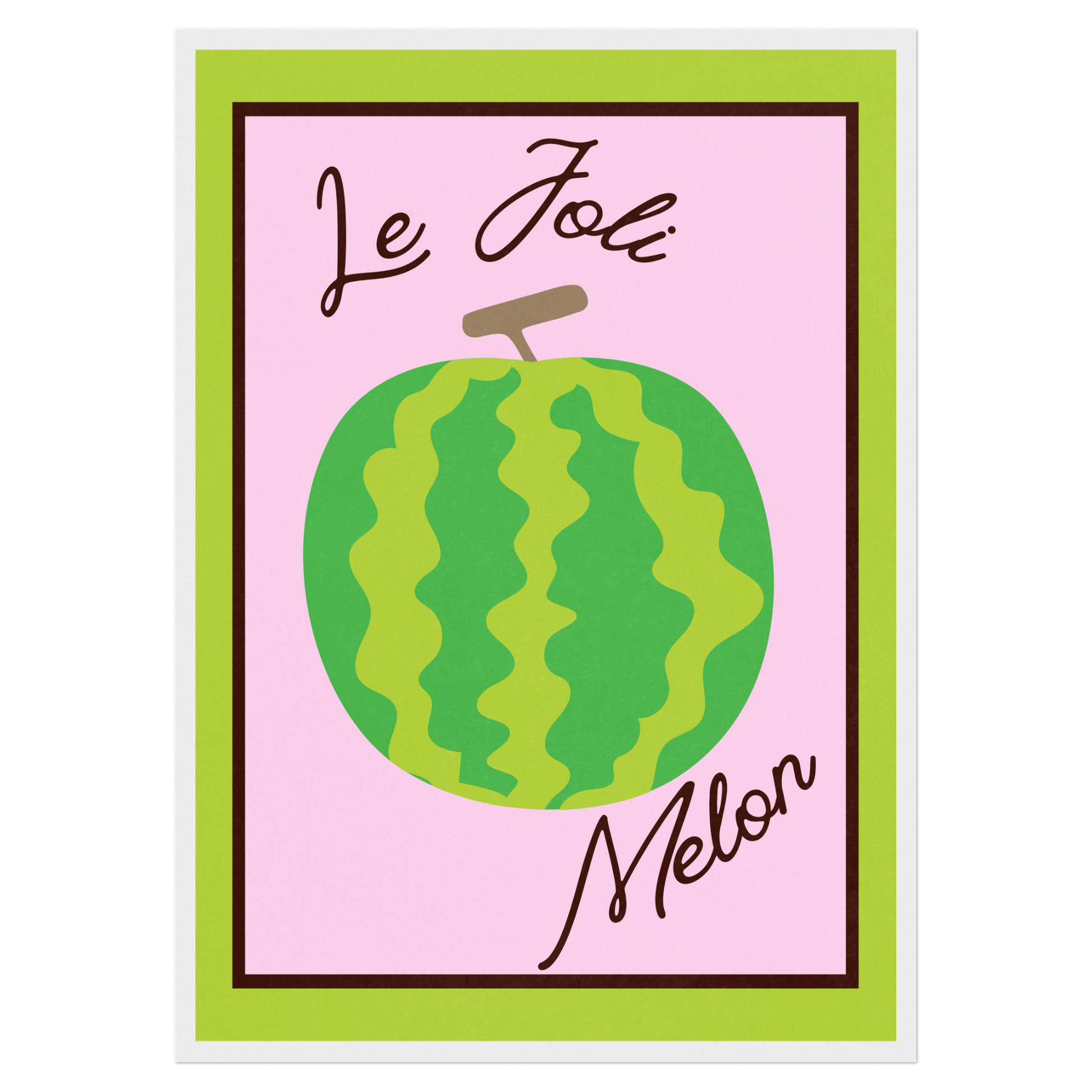 Le Joli Melon Memoria Club Poster Vintage