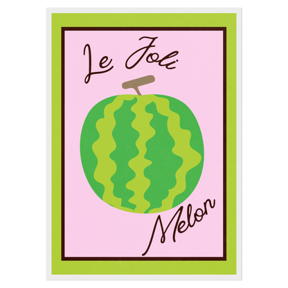Le Joli Melon Memoria Club Poster Vintage