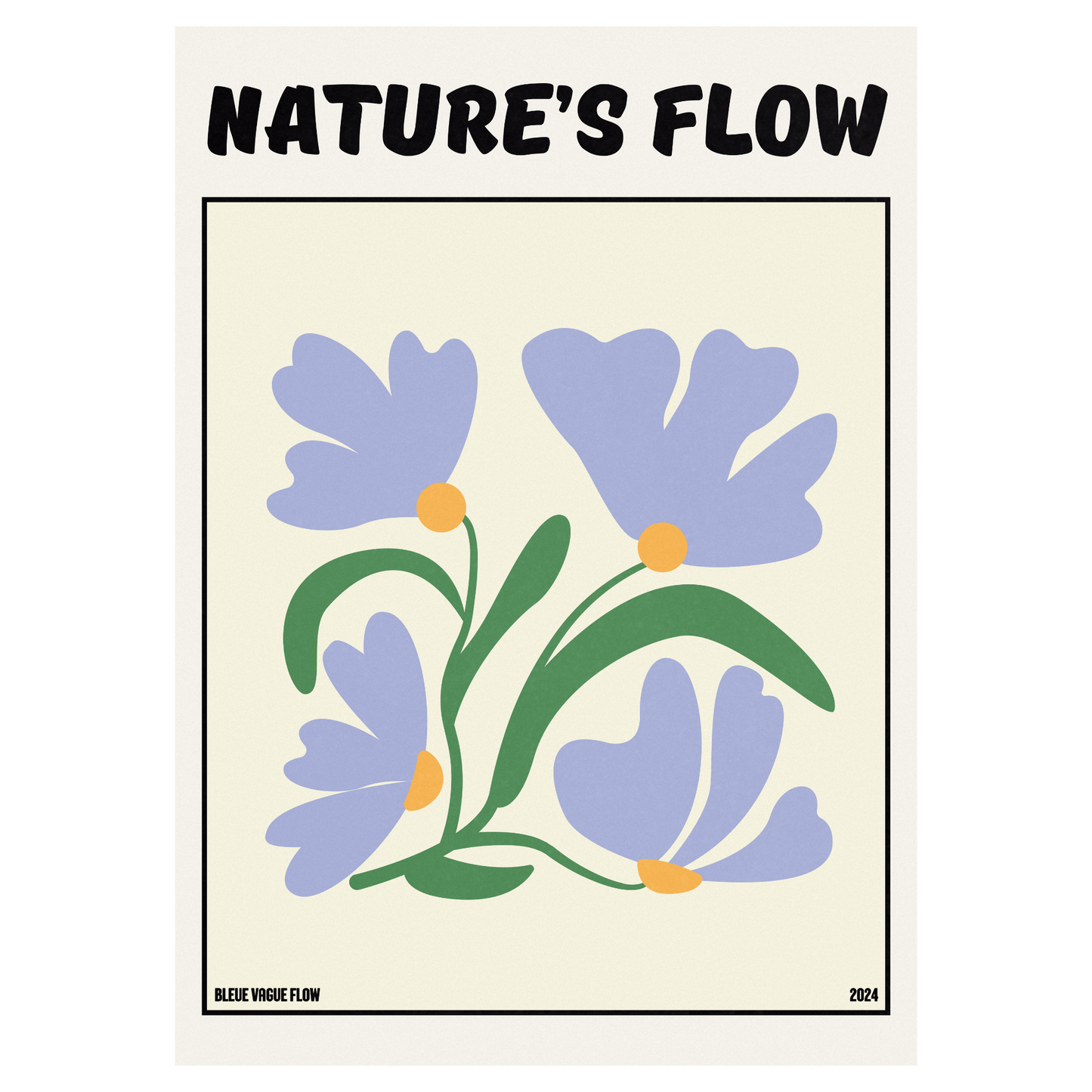 Poster Flower's Flow - Bleutée Memoria Club