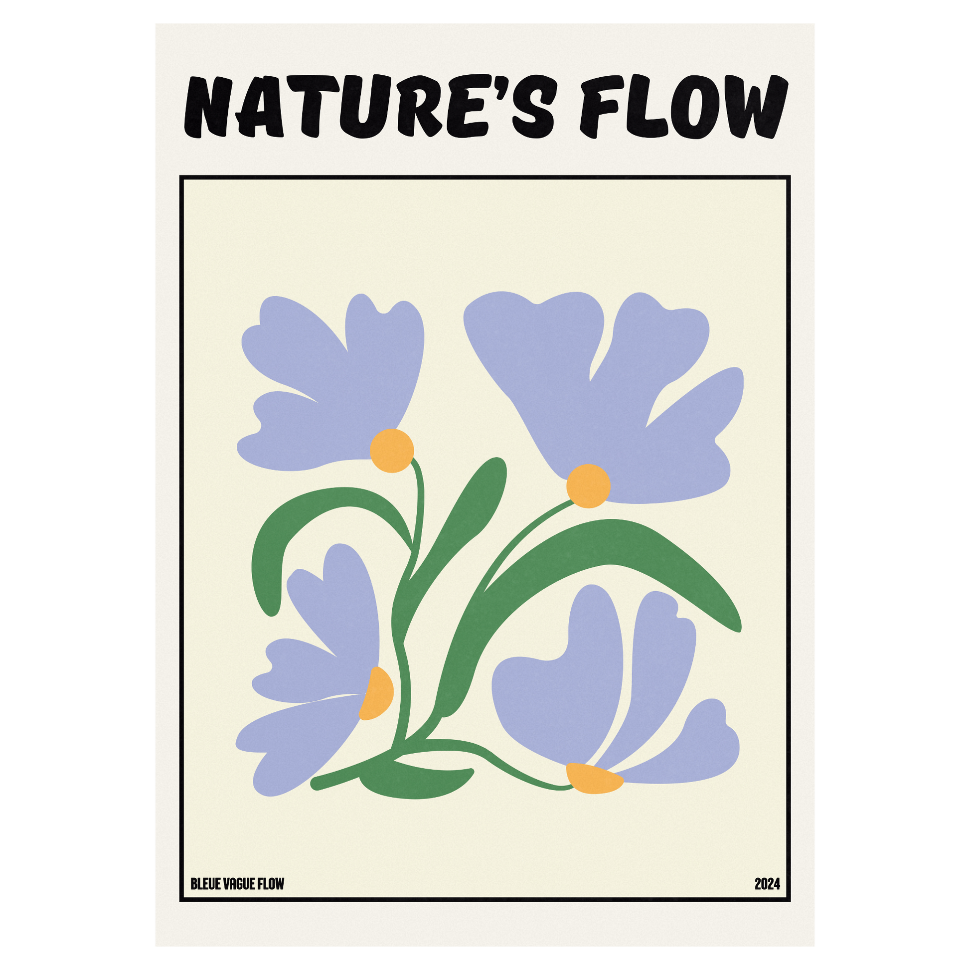 Poster Flower's Flow - Bleutée Memoria Club