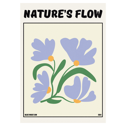 Poster Flower's Flow - Bleutée Memoria Club