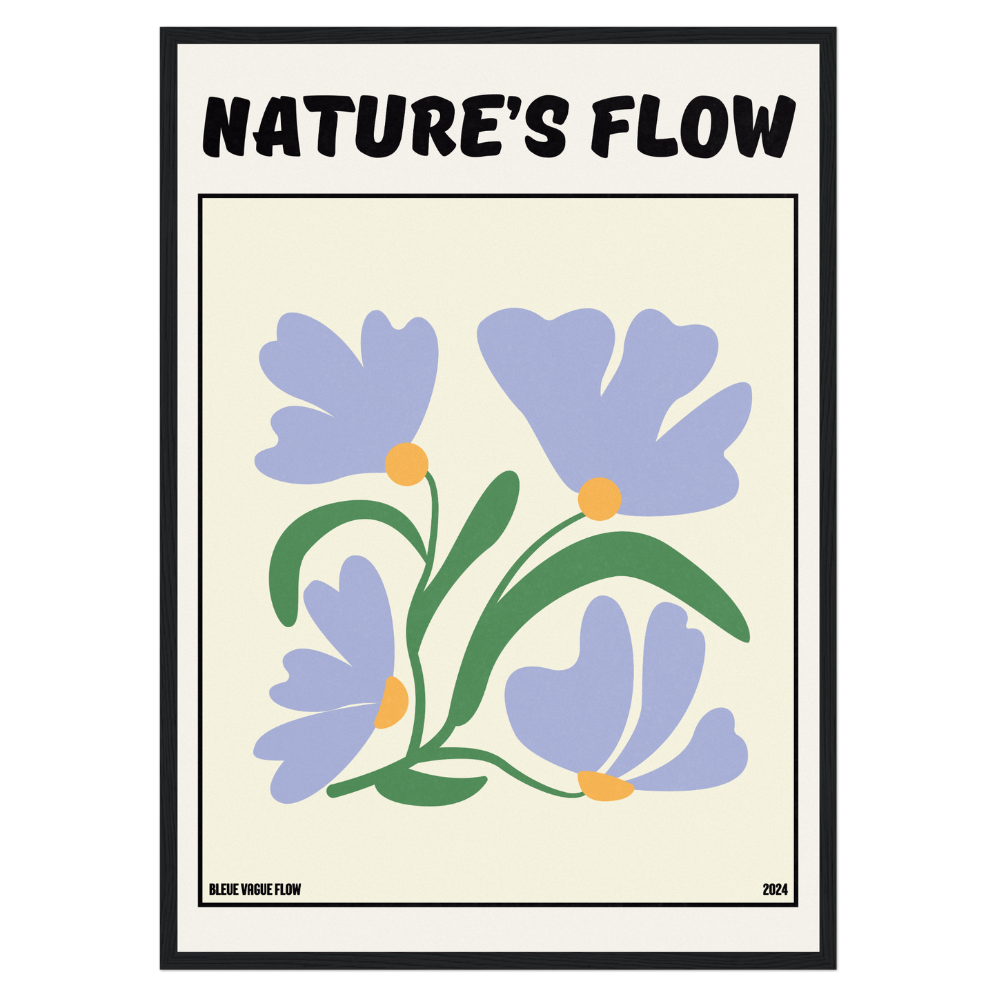 Poster Flower's Flow - Bleutée Memoria Club