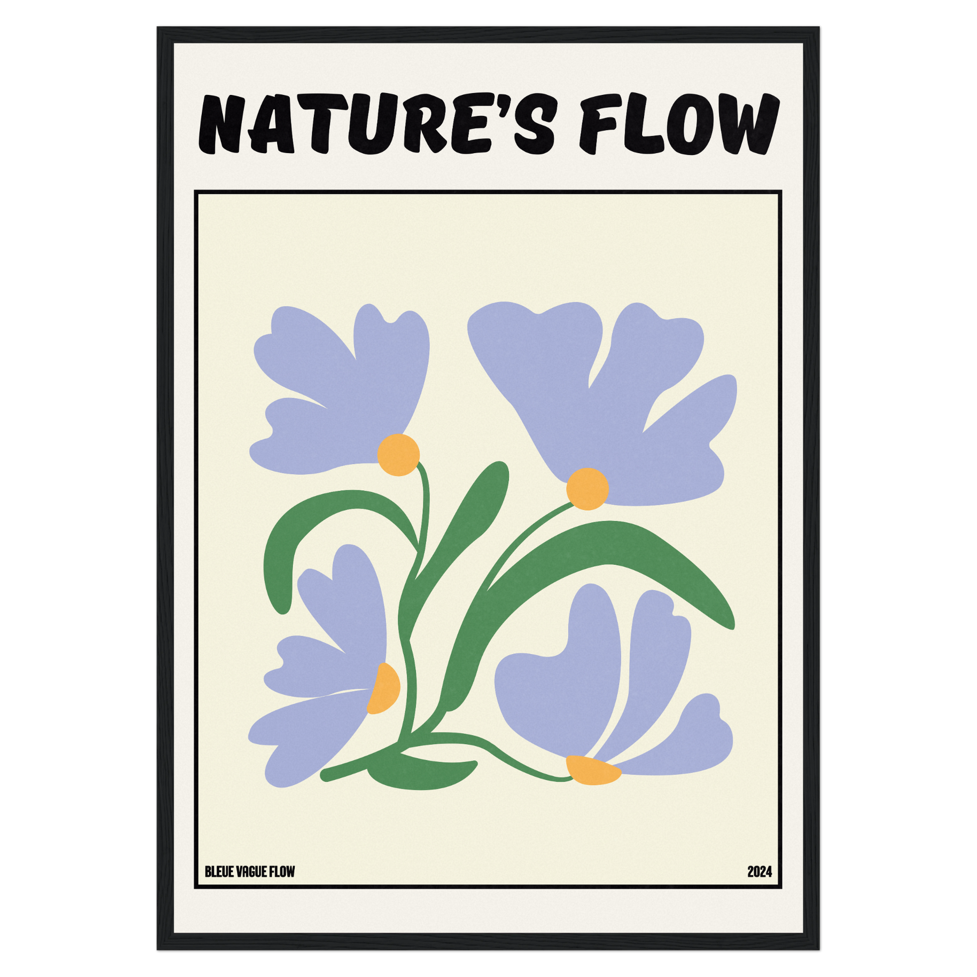 Poster Flower's Flow - Bleutée Memoria Club