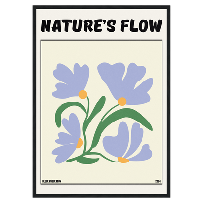 Poster Flower's Flow - Bleutée Memoria Club