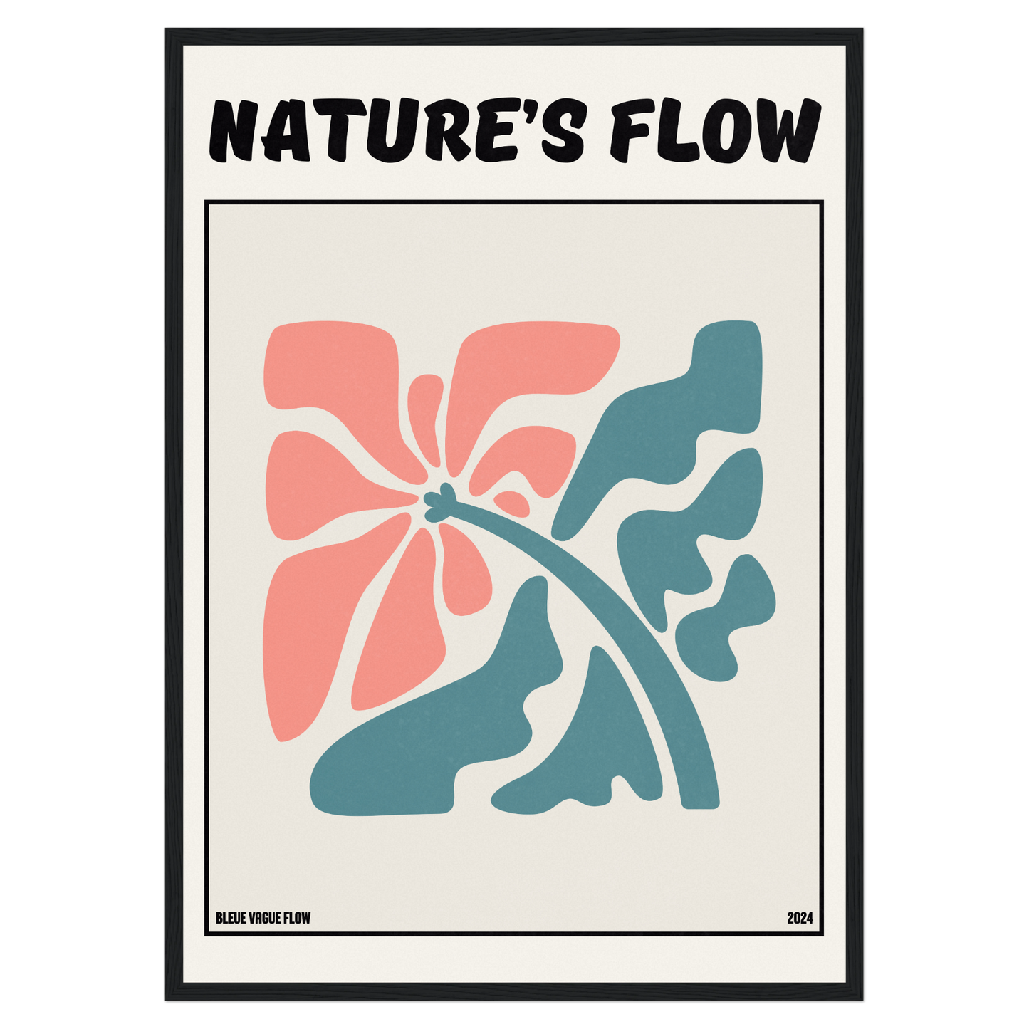 Poster Flower's Flow - Éclosion Carmine Memoria Club