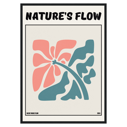Poster Flower's Flow - Éclosion Carmine Memoria Club