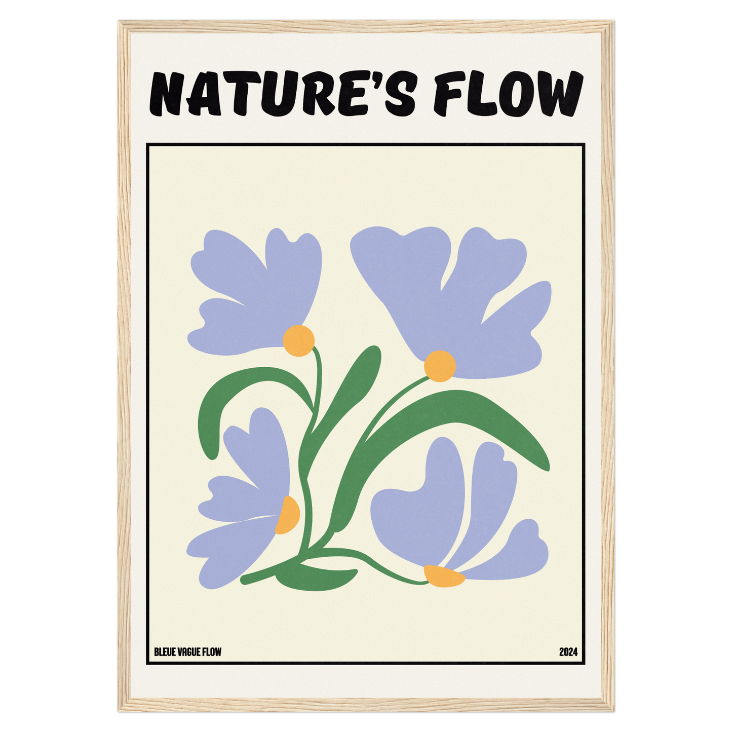 Poster Flower's Flow - Bleutée Memoria Club
