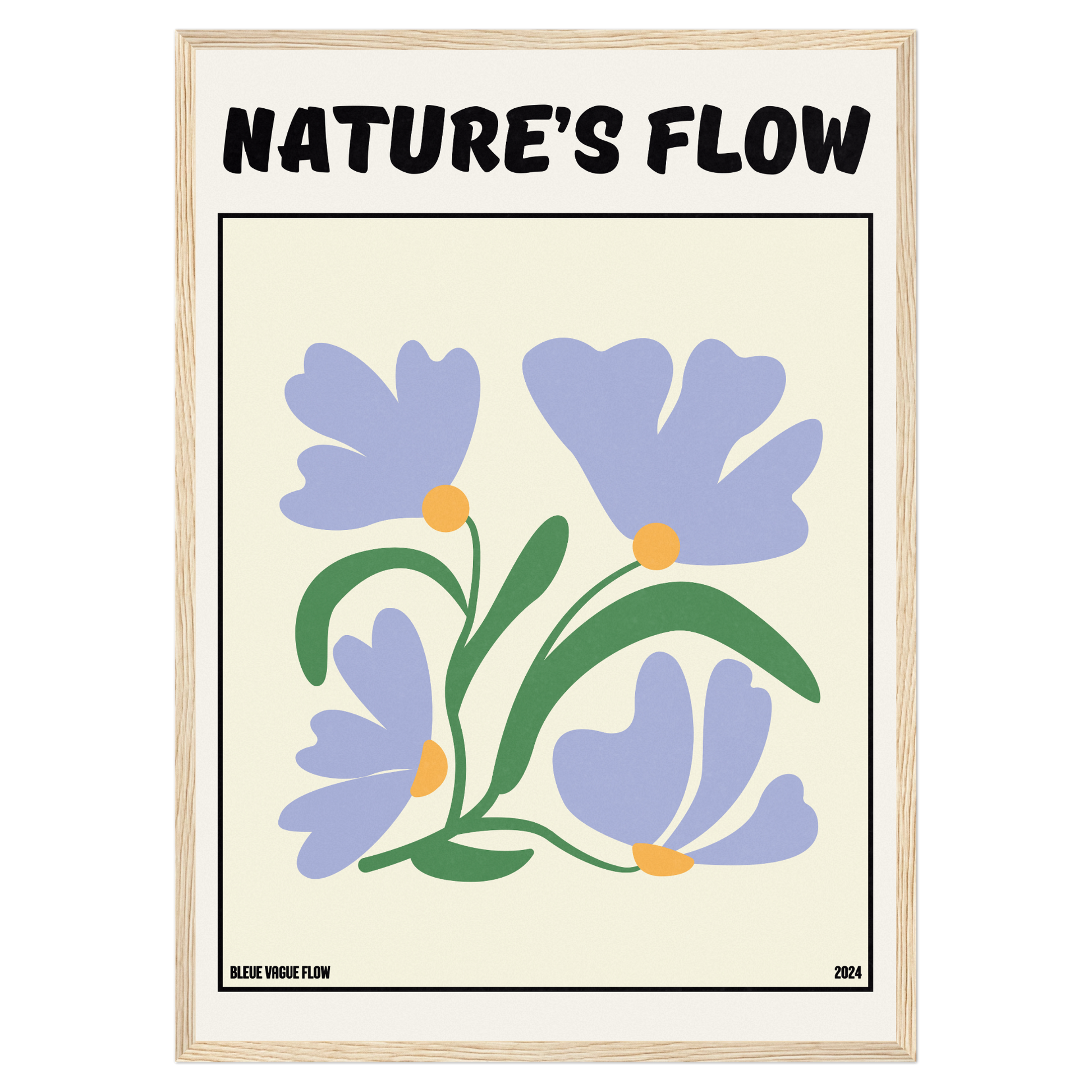 Poster Flower's Flow - Bleutée Memoria Club