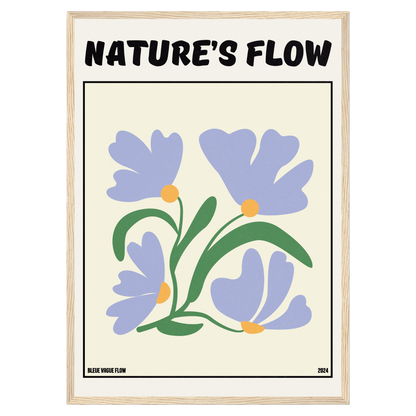 Poster Flower's Flow - Bleutée Memoria Club
