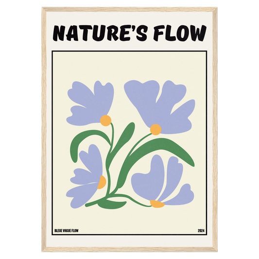 Poster Flower's Flow - Bleutée Memoria Club