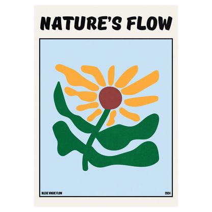 Poster Flower's Flow - Silence Azuré Memoria Club
