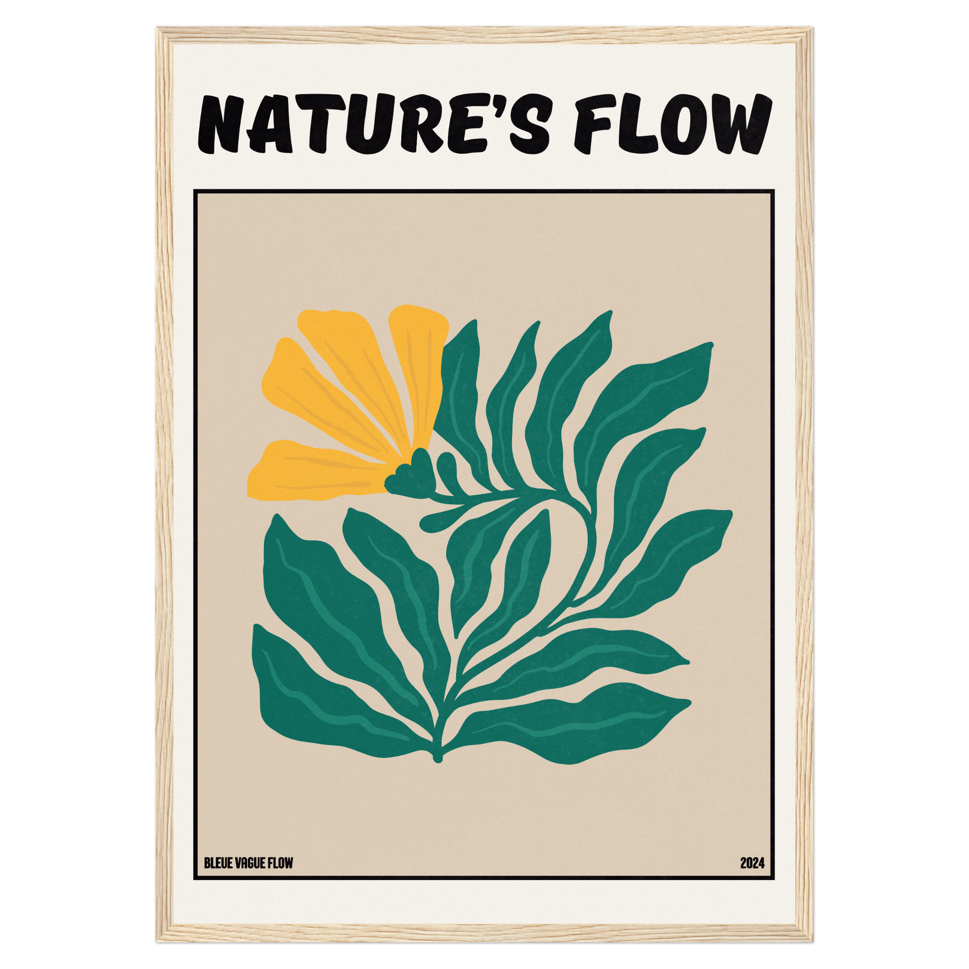 Poster Flower's Flow - Feu pâle Memoria Club