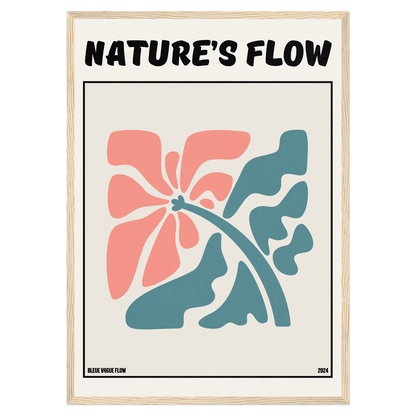 Poster Flower's Flow - Éclosion Carmine Memoria Club