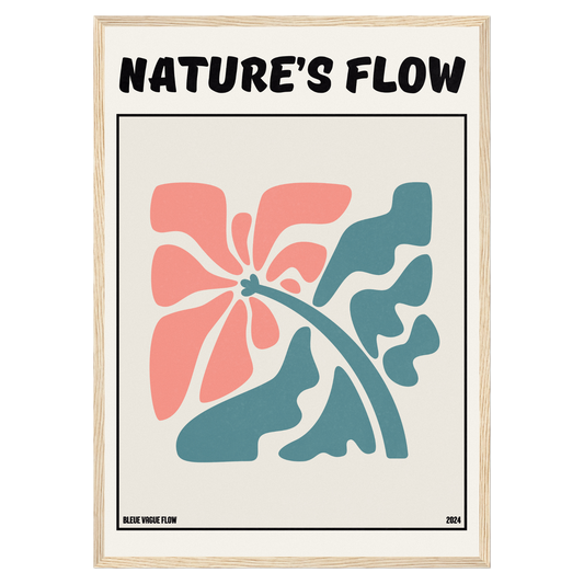 Poster Flower's Flow - Éclosion Carmine Memoria Club