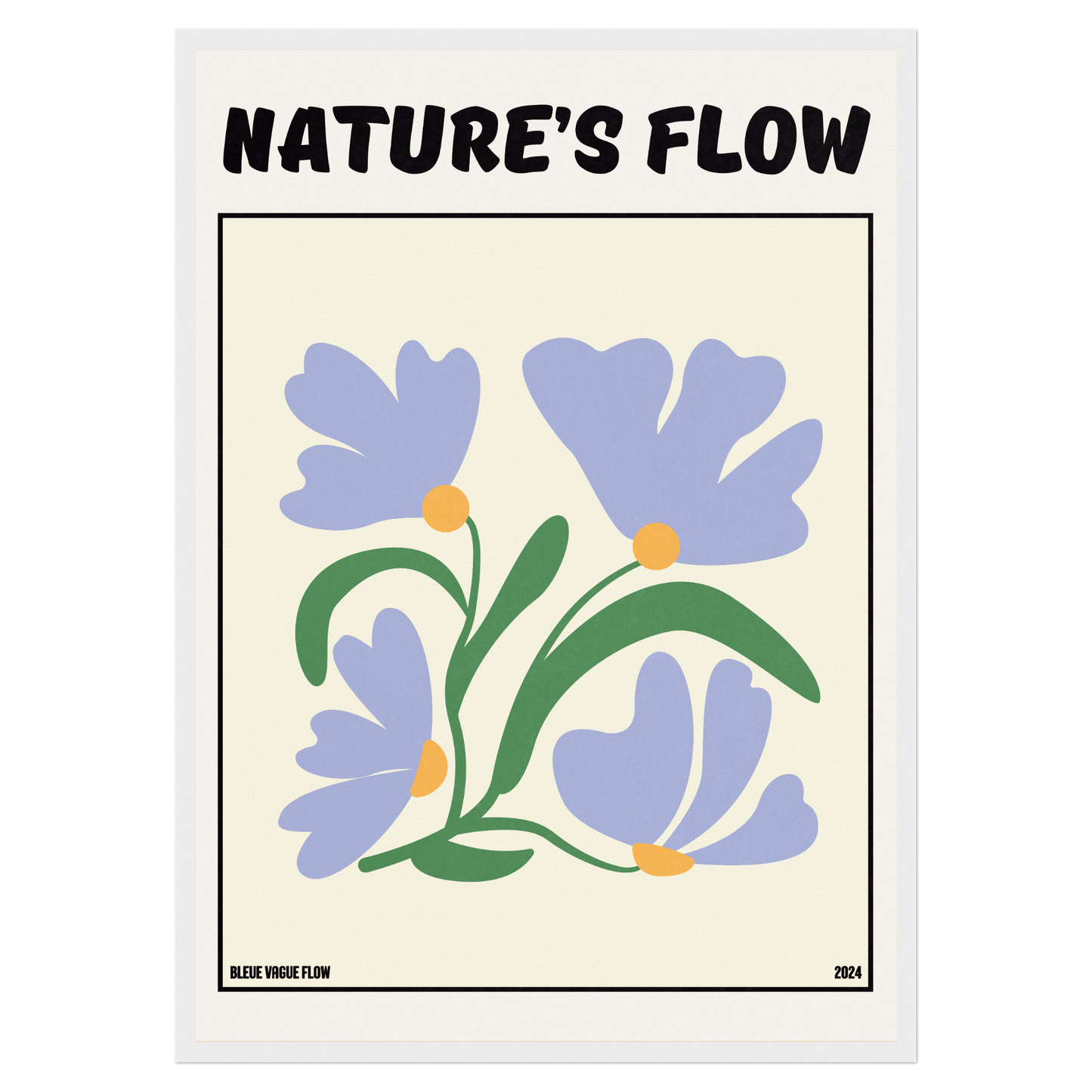 Poster Flower's Flow - Bleutée Memoria Club