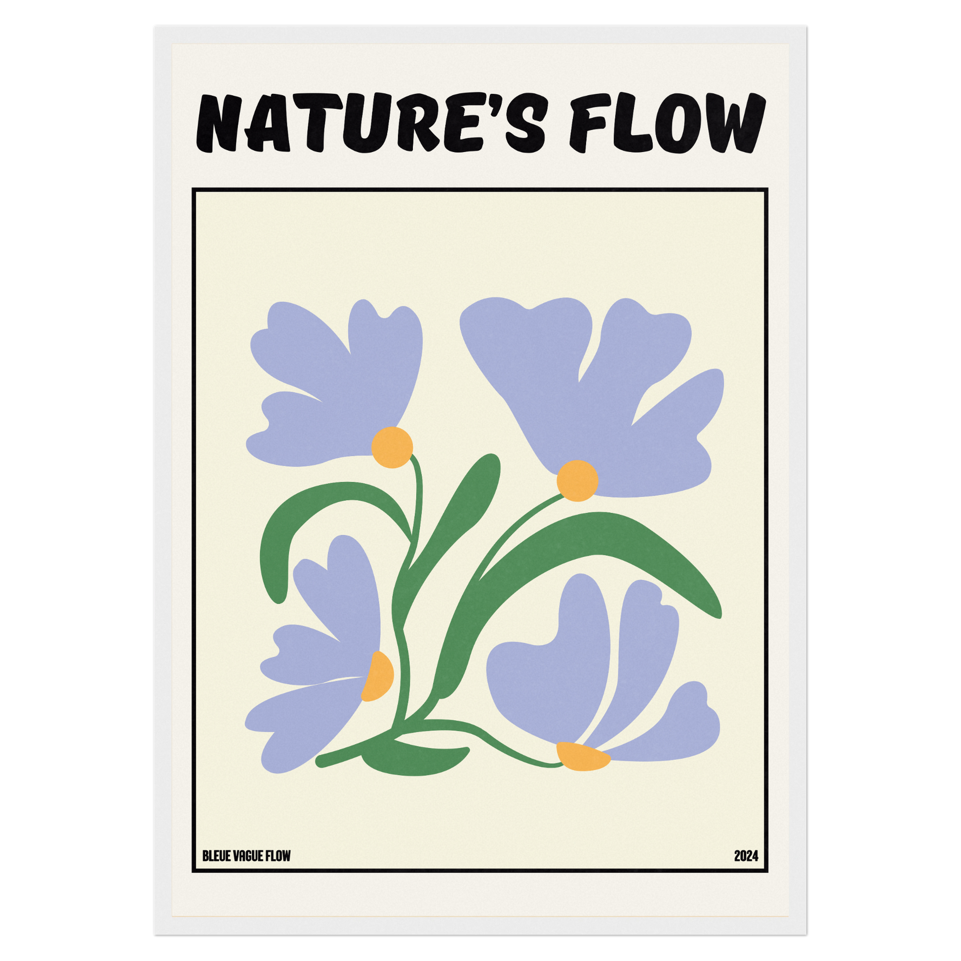 Poster Flower's Flow - Bleutée Memoria Club