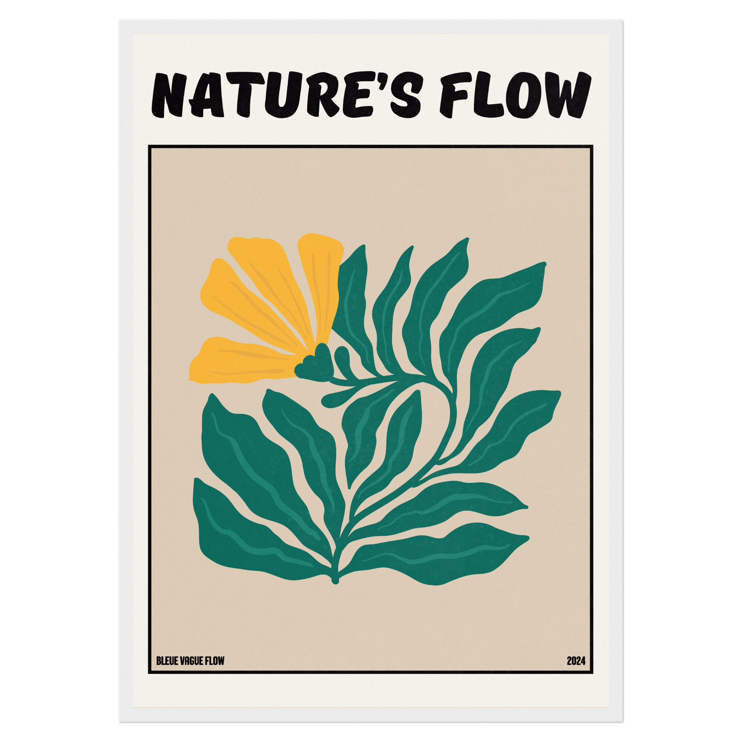 Poster Flower's Flow - Feu pâle Memoria Club