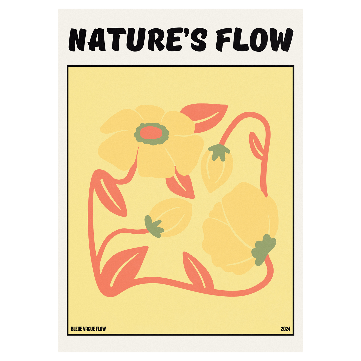 Poster Flower's Flow - Or Sauvage Memoria Club