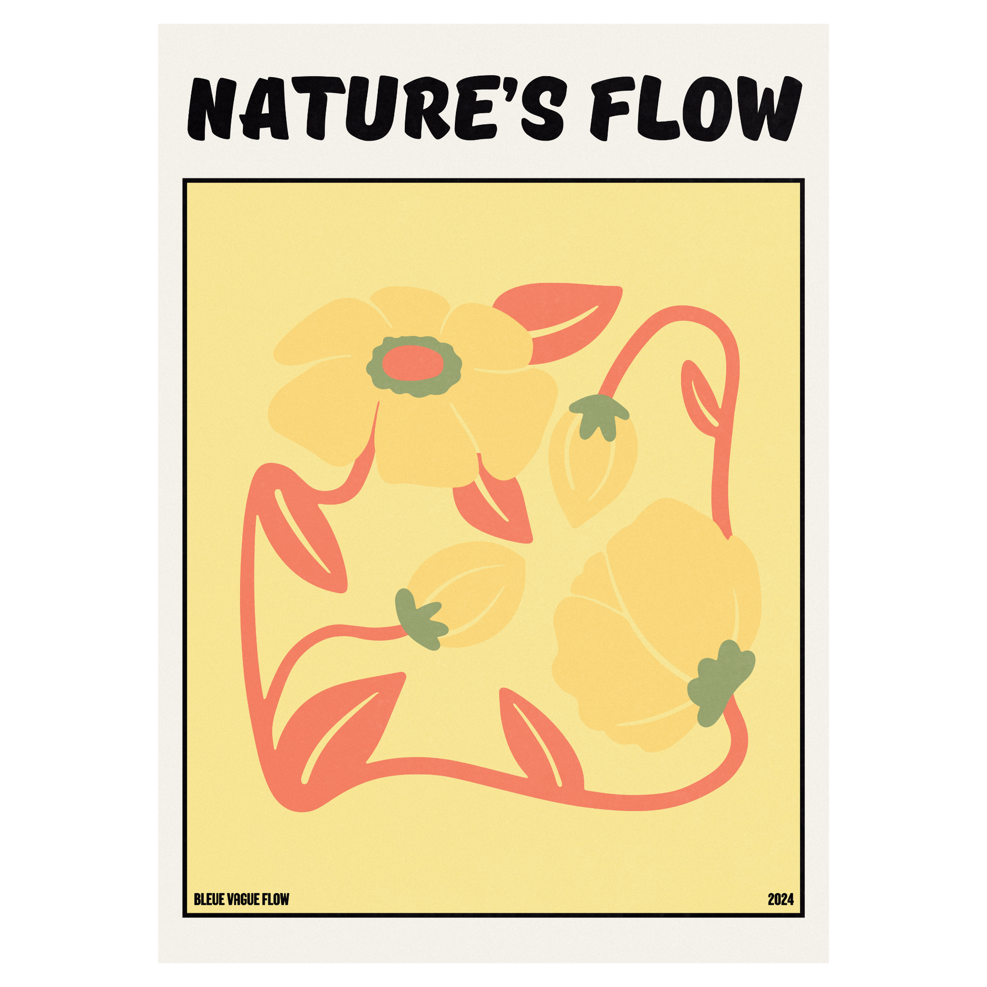 Poster Flower's Flow - Or Sauvage Memoria Club