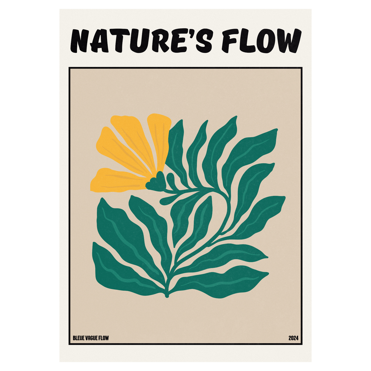 Poster Flower's Flow - Feu pâle Memoria Club