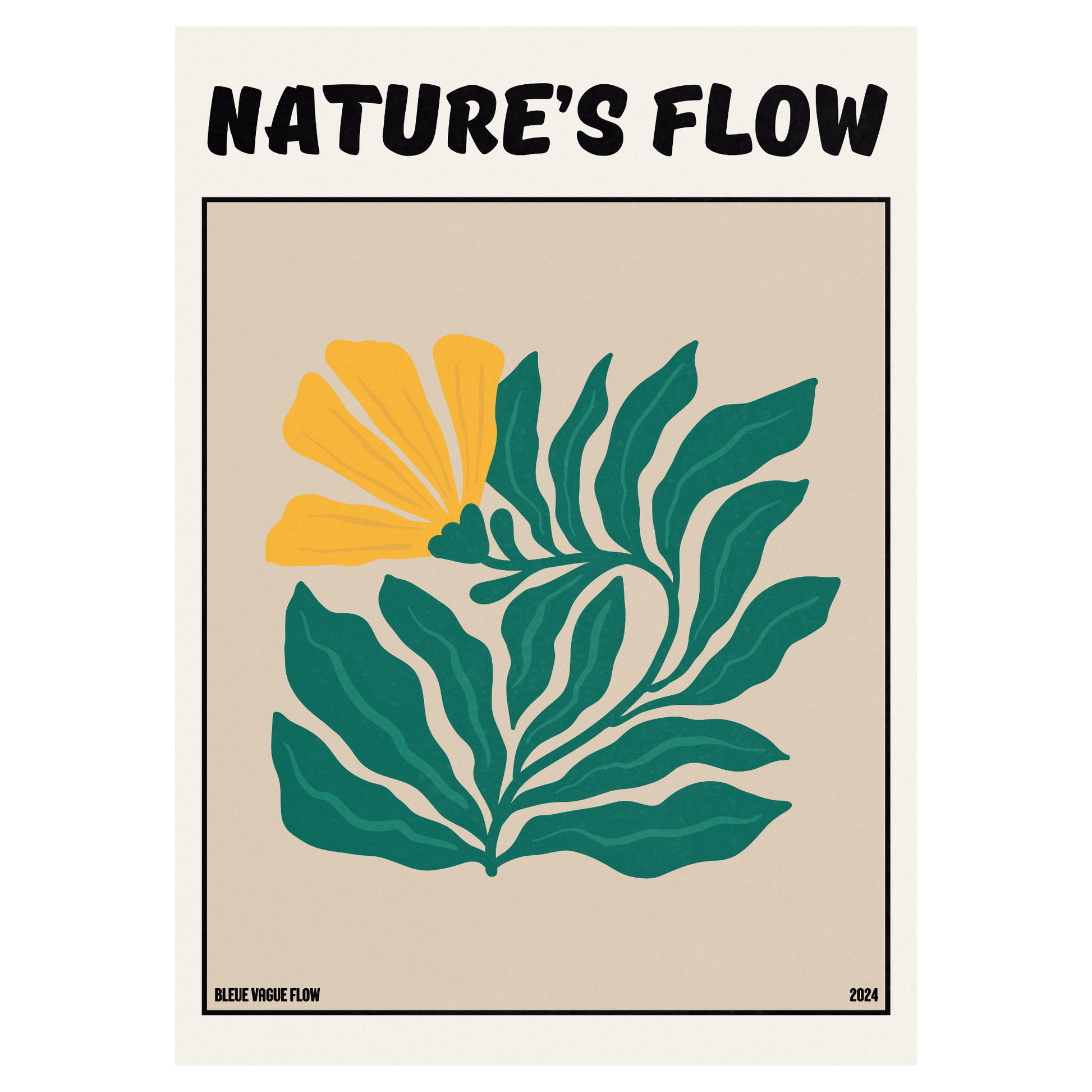 Poster Flower's Flow - Feu pâle Memoria Club
