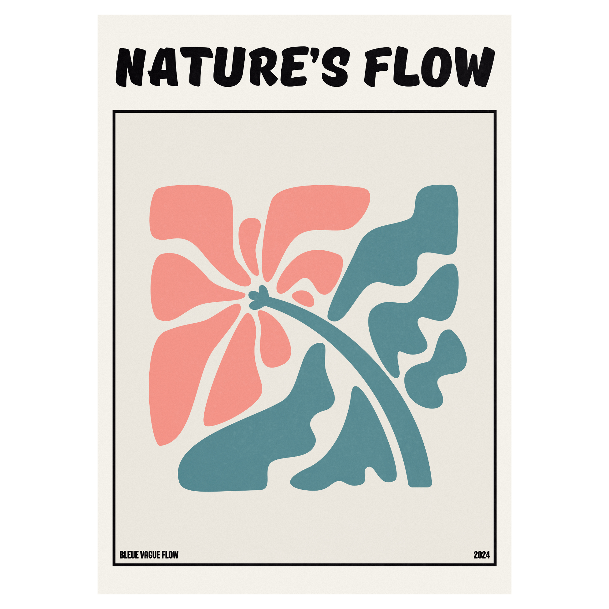 Poster Flower's Flow - Éclosion Carmine Memoria Club