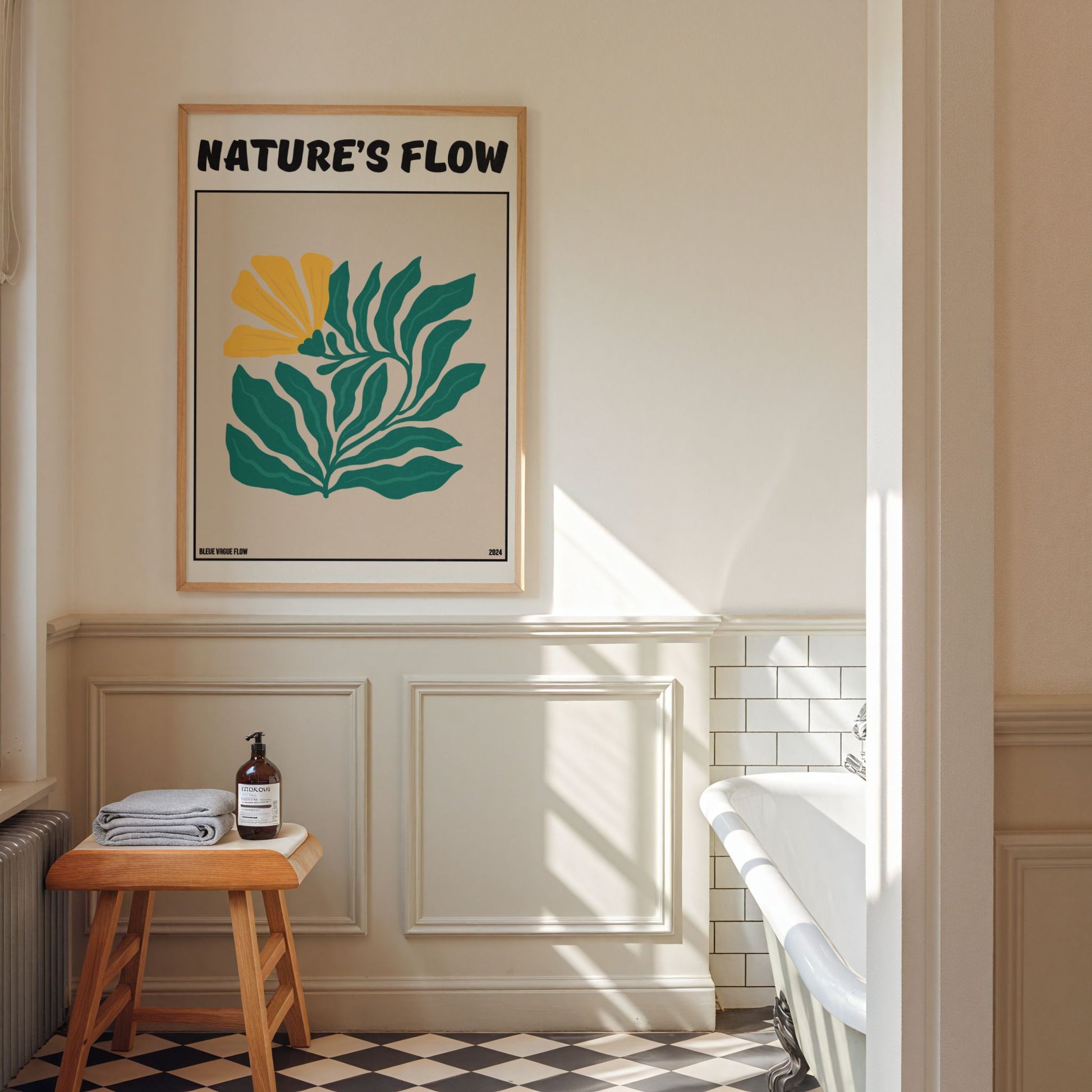 Poster Flower's Flow - Feu pâle Memoria Club