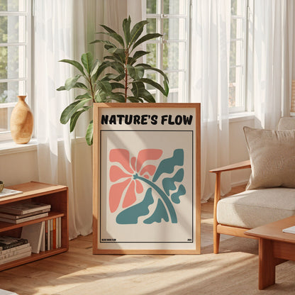 Poster Flower's Flow - Éclosion Carmine Memoria Club